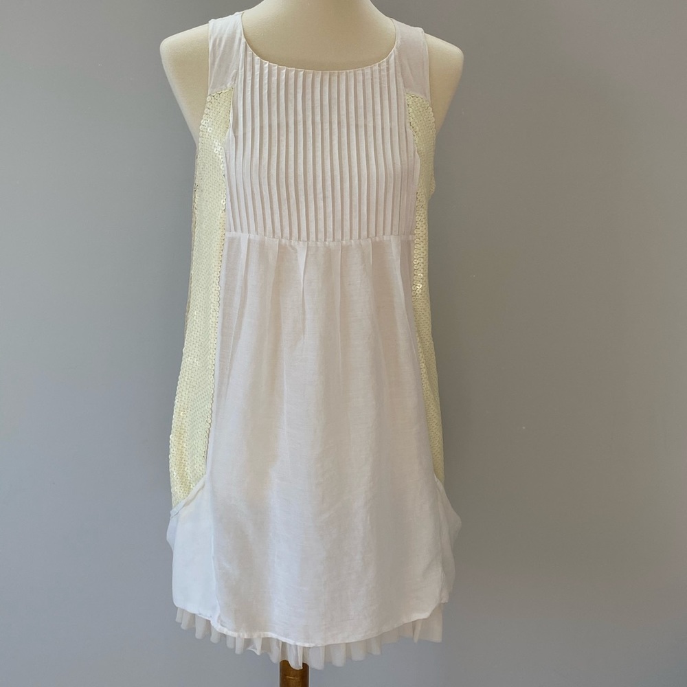 🧡 alice + olivia Sleeveless Tunic Dress, Cream 🧡